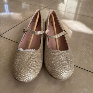 Sparkling Gold Kids Dress Shoes